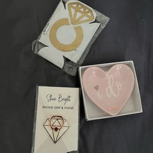 Miss to Mrs phone stand, drink holder and ring dish